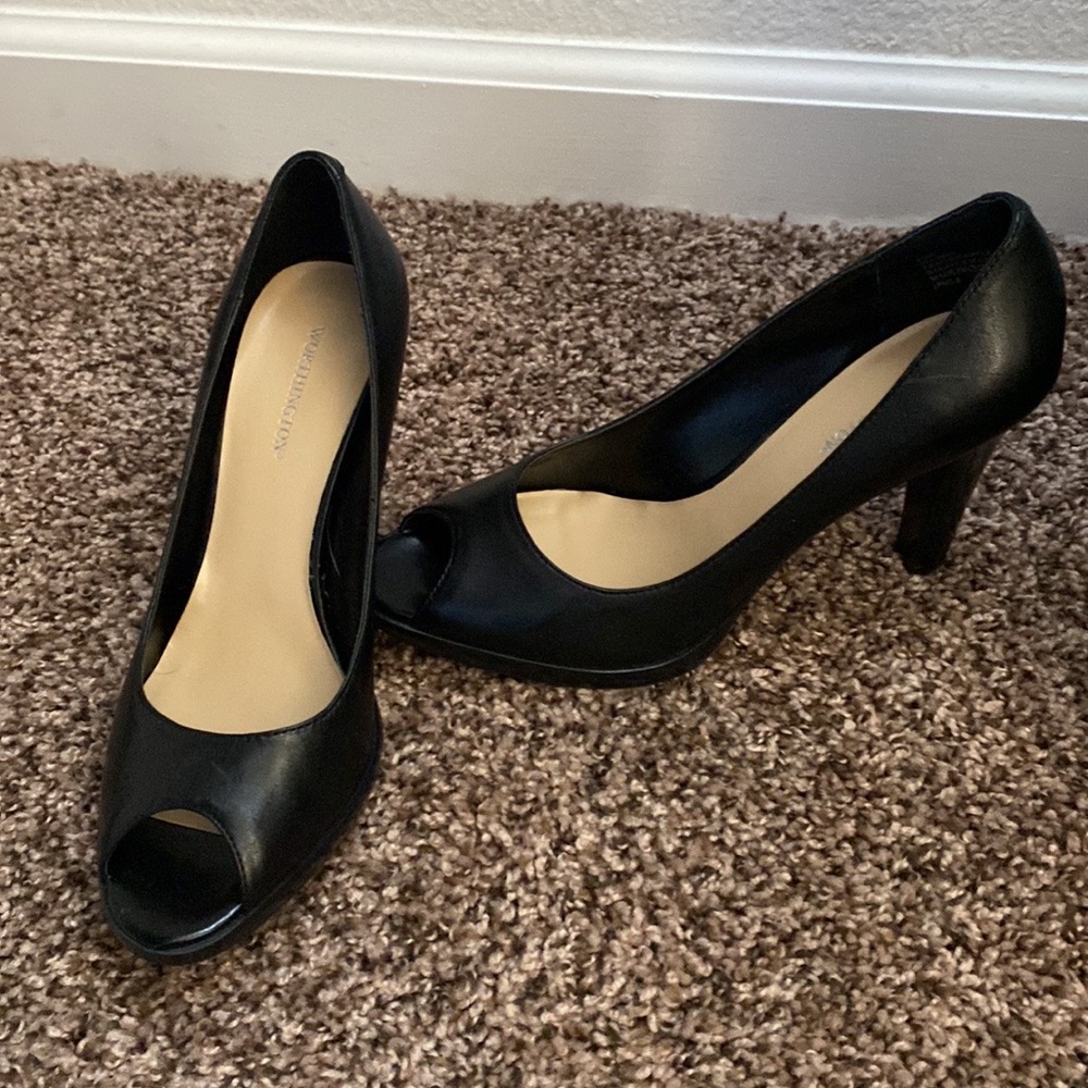 Worthington Solid Black Heels